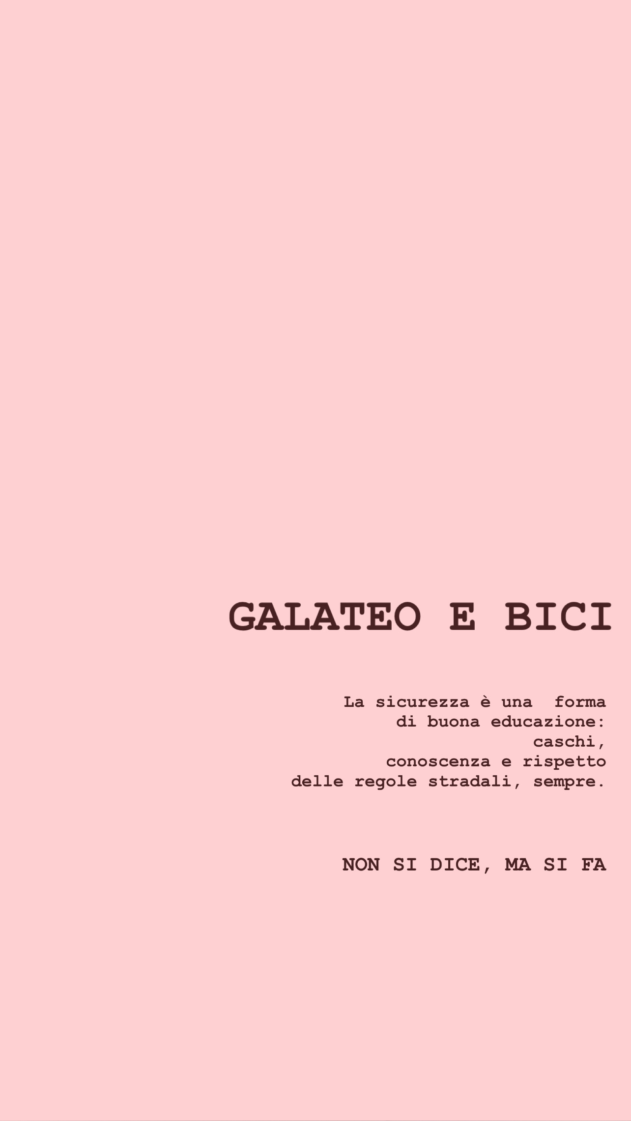 galateo bicicletta pedali pedoni