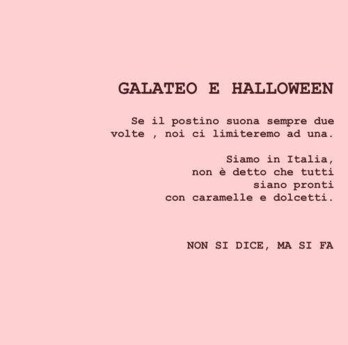 galateo halloween - buone maniere- dolcetto scherzetto- rispetto tradizion - non si dice piacere