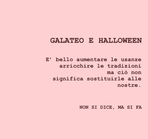 galateo halloween - buone maniere- dolcetto scherzetto- rispetto tradizion - non si dice piacere